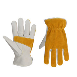 Versatile Performance: Cowgrain Palms, Split Leather Back General Purpose Driver Gloves